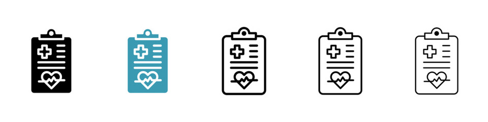 Medical report icon vector simple design