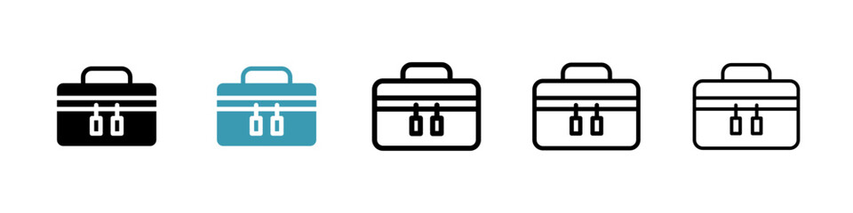 Makeup box icon vector simple design