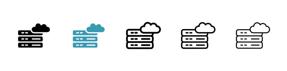 Hosting icon vector simple design