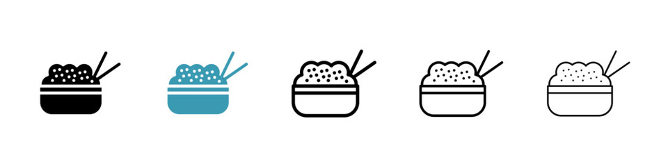Fried Rice icon vector simple design