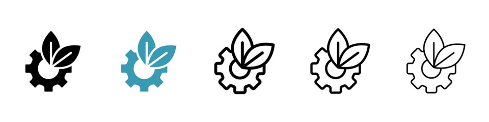 Eco industry icon vector simple design