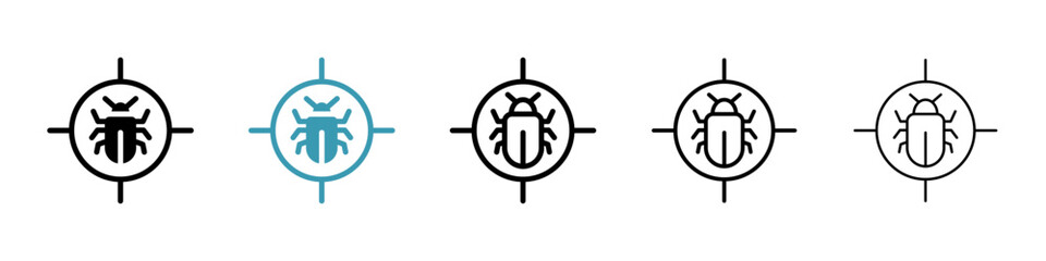 Debug icon vector simple design