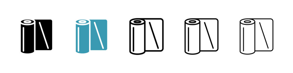 Construction film roll icon vector simple design