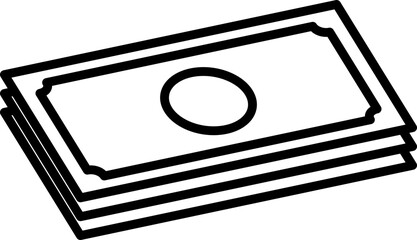 Money Stack Icon - Cash, Finance, Wealth, Payment
