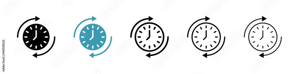 Poster change or update the date icon vector simple design