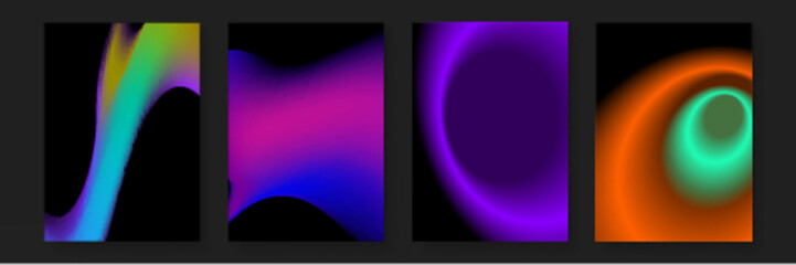 Abstract gradient shapes suitable for backgrounds, digital designs, posters, and web graphics. Perfect for modern and vibrant visual projects.