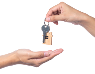 Collection of house keys, home security, keyring, transparent background