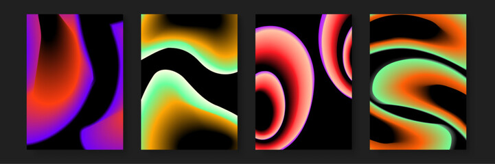 Abstract gradients with curved lines for creative designs, backgrounds, branding, digital art, web graphics, presentations, prints, posters, and social media.