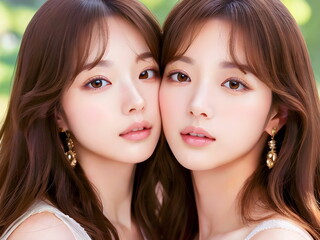 若い女性のビューティーイメージ