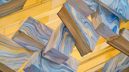 Natural and rustic bunch of wood pieces gathered together to create a unique and artistic arrangement for decorative and creative inspirations