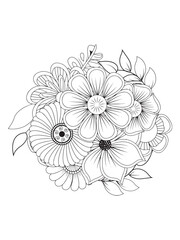 Spring Flower Wonders Coloring Book for Mindfulness