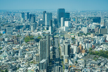 東京渋谷の都市風景