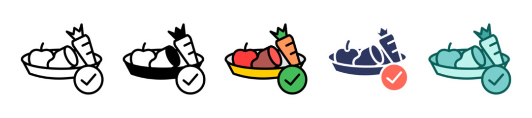 Healthy Food multiple icon