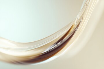 capture minimalist scene of swirling liquid forms emphasizing fluidity and motion with ample copy space