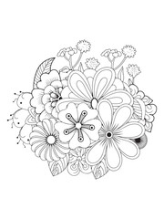 Refreshing Spring Flowers Coloring Book for Adults