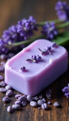 Luxurious lavender soap, infused with real lavender buds , solid soap, self-care
