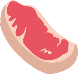 Illustration of a Raw Steak