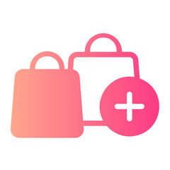shopping gradient icon