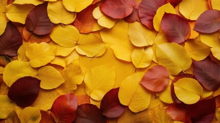 Autumn foliage of red, orange, and yellow leaves in a vibrant seasonal display.