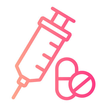 steroids gradient icon