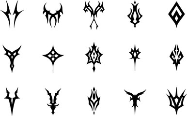 Tribal Tattoo And Ornament Design Vector Bundle
       