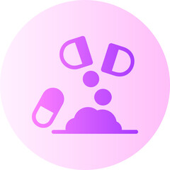 drugs gradient icon
