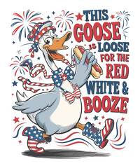 4th of July USA America Png Design.