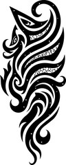Fototapeta premium Abstract Tribal Flame Totem Tattoo design vector