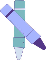 Crayon Illustration in Pastel Colors