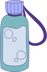 Cartoon Water Bottle Illustration
