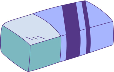Colorful Rubber Eraser Illustration