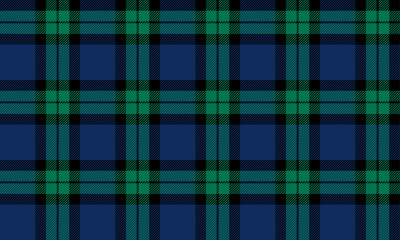 Obraz premium Seamless plaid pattern, blue, green, black, suitable for designing various styles of clothing such as skirts, pants, adding classic and modern style perfectly.