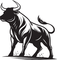 Bull Vector Art, Icons