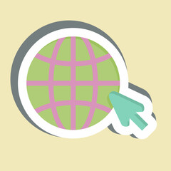 Sticker Internet. related to Wifi symbol. design editable