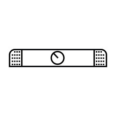 sounbar line vector icon