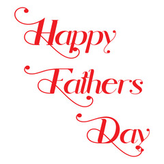 Happy fathers day handwritten lettering. Vector calligraphy with brush texture. Father's day handwritten lettering text, isolated on white background. Vector celebration sign for postcard, 