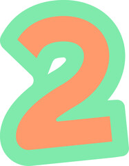 Ransom Number 2 Handdrawn Alphabet