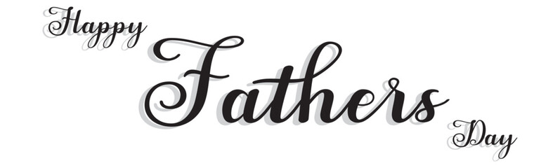 Father's day lettering for Gift card. Vintage Typography, great design for any purposes. Modern calligraphy template. Father's Day SVG T shirt Design Bundle. Happy Fathers Day elegant calligraphy .