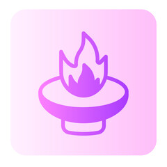 spicy food gradient icon