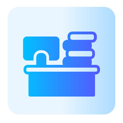 Obraz premium workaholic gradient icon