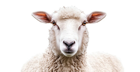 Fototapeta premium Sheep Portrait Realistic Image