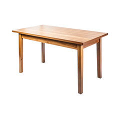 Fototapeta premium Wooden table isolated on transparent background. Png