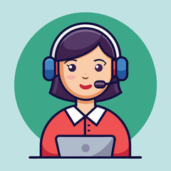 customer care service vector