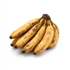 Bunch of bananas ripe isolated on white background