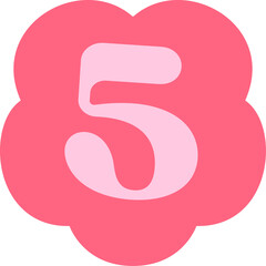 Ransom Number 5 Handdrawn Alphabet