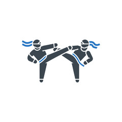 Martial Arts Sparring Icon
