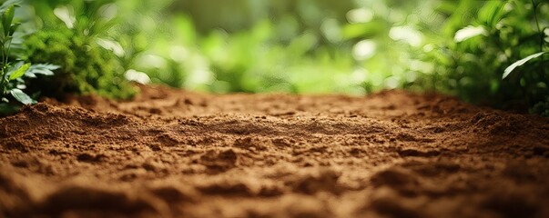Fototapeta premium Close-up view of rich, fertile earth.