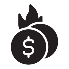 wasteful glyph icon