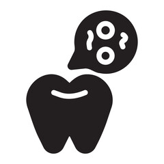 dental care glyph icon