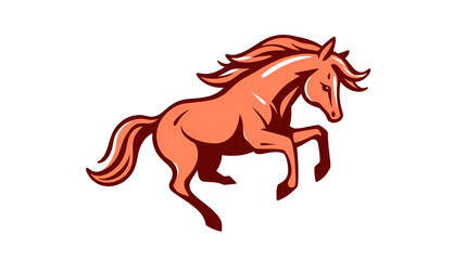Animal horse logo vector design template